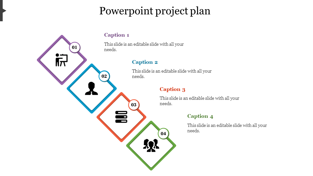 Editable PowerPoint Project Plan for PPT and Google slides